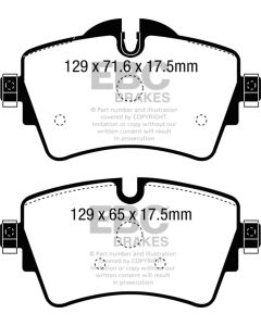 EBC 14+ Mini Hardtop 2.0 Turbo Cooper S Ultimax2 Front Brake Pads - UD1801