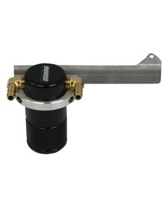 Moroso 13-18 Ford Focus ST Air/Oil Separator Catch Can - Small Body - Billet Aluminum - Black Finish - 85665