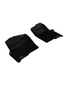 3D MAXpider 2010-2014 Ford F-150 Regular/Supercab/Supercrew Kagu 1st Row Floormat - Black - L1FR07211509