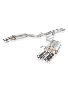 Stainless Works 2018+ Ford Mustang GT 3in Redline Series Catback H-Pipe w/Active Valves & Quad Tips - M18CBHFCV