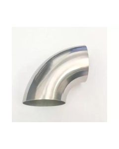 Ticon Industries 5.0in Diameter 90 1D/5in CLR 2mm /.059in Wall Thickness Titanium Elbow - 101-12758-3110