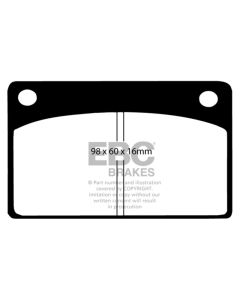 EBC 66-68 Volvo 140 1.8 Greenstuff Front Brake Pads - DP2143