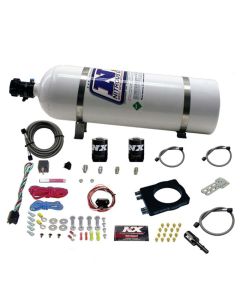 Nitrous Express 90mm Hemi Plate System (50-400hp) w/15lb Bottle - 20990-15