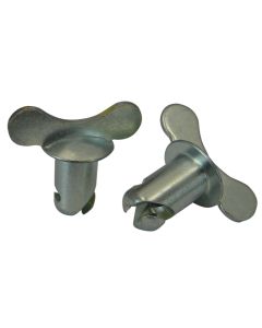 Moroso Quick Fastener - Butterfly Head - 7/16in x.550in - Steel - 10 Pack - 71272