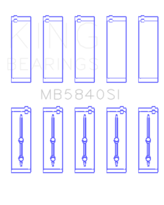 King Engine Bearings Chrysler/Dodge Gen 3 Hemi 5.7/6.1/6.4 (Size +1.0mm) Main Bearing Set - MB5840SI1.0