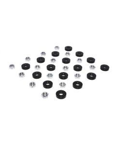 COMP Cams Adjustable Rocker Arm Kit for Ford Small Block V8 289-351W 1962-1995, Steel, Black Finish, Roller Tip - 4610-16
