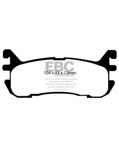EBC 97-02 Ford Escort 2.0 Greenstuff Rear Brake Pads - DP21003