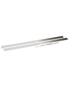 Kentrol 76-86 Jeep CJ7 Rocker Guards Pair - Polished Silver - 30414