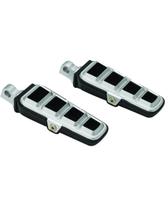 Kuryakyn Dillinger Pegs With Male Mount Adapter Silver - 6666