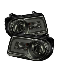 Spyder Chrysler 300C 05-10 Projector Headlights LED DRL Smoke High/Low H7 PRO-YD-C300C-DRL-SM - 5075673