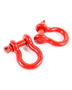 Rugged Ridge Red 7/8in D-Shackles - 11235.13