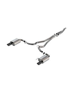 Borla 2024 Ford Mustang 2.3L Ecoboost 2.50 S-TYPE Black Chrome Catback Exhaust - Non-Active - 140979BC