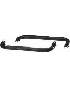 Rampage 1987-1995 Jeep Wrangler(YJ) 3 Inch Round Nerf Bar - Black - 8625