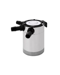 Mishimoto Compact Baffled Oil Catch Can - 3-Port - Polished - MMBCC-CBTHR-P