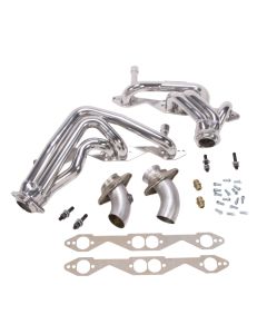 BBK 93-96 Chevrolet Impala SS Shorty Tuned Length Exhaust Headers - 1-5/8 Silver Ceramic - 15950
