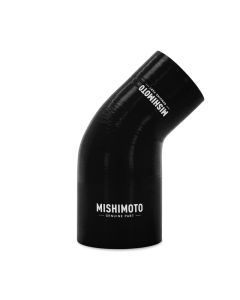 Mishimoto Silicone Reducer Coupler 45 Degree 2.5in to 3.25in - Black - MMCP-R45-25325BK