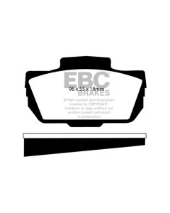 EBC 66-67 Saab Sonnet 0.8 Yellowstuff Front Brake Pads - DP4149R