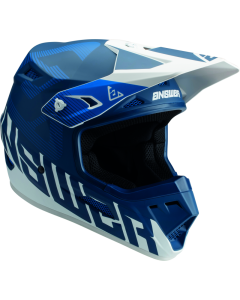 Answer AR1 V2 Bold Helmet Blue/White Youth - Small - 447751
