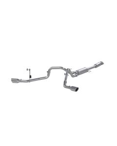 MBRP Aluminized Steel 3" Catback 2.5" Dual Split Side Exhaust System Ford F-150 2021-2022- MBRP-S521