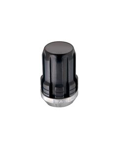 McGard SplineDrive Lug Nut (Cone Seat) M12X1.5 / 1.24in. Length (Box of 50) - Black (Req. Tool) - 65002BK