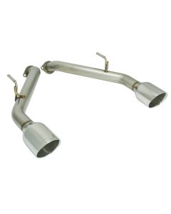 Remark 2014+ Infiniti Q50 Axle Back Exhaust w/Stainless Steel Double Wall Tip - RO-TSQ5-D