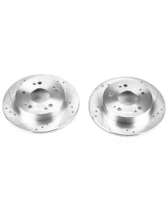 Power Stop 13-15 Acura ILX Rear Evolution Drilled & Slotted Rotors - Pair - JBR798XPR