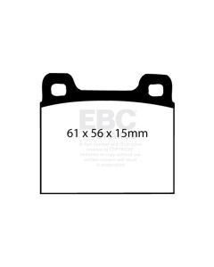 EBC 82-89 Maserati Biturbo 2.5 Twin Turbo Ultimax2 Rear Brake Pads - UD031