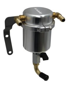 Moroso 14-19 Chevrolet Corvette (Non ZO6) Air/Oil Separator Catch Can - Large Body - Billet Aluminum - 85524