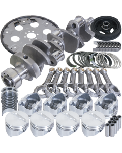 Eagle Chevy 350 1Pc 3.750in Crank 5.700in I-Beam Rods 4.060in Pistons 168 Tooth FP Balanced Assembly - B13005L06068