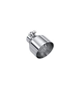 MBRP 2.5" ID 5" OD Out 6.5" Length Angle Cut Single Wall Stainless Steel Exhaust Tip - T5190