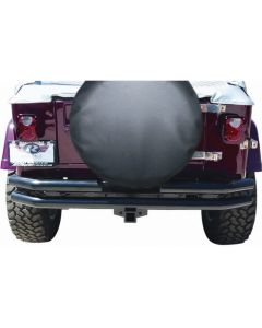 Rampage 1976-1983 Jeep CJ5 Double Tube Rear Bumper - Black - 7648
