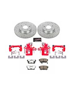 Power Stop 16-18 Acura ILX Rear Z26 Street Warrior Brake Kit w/Calipers - KC3128A-26