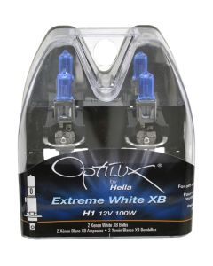 Hella Optilux H1 100W XB Extreme White Bulbs (Pair) - H71070227