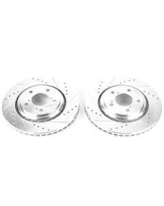 Power Stop 17-19 Acura MDX Front Evolution Drilled & Slotted Rotors - Pair - JBR1590XPR
