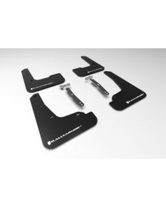 Rally Armor 21-23 Hyundai Elantra Black UR Mud Flap w/White Logo - MF69-UR-BLK-WH