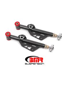 BMR 99-04 Ford Mustang Adj. Lower Control Arms Poly/Rod End Combo - Black Hammertone - TCA055H