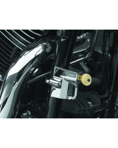 Kuryakyn Universal Helmet Lock 1-1/4in-1-1/2in Mount Chrome - 4232