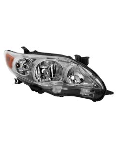 xTune Toyota Corolla 11-13 Passenger Side Headlights - OEM Right - Chrome HD-JH-TCO11-OE-R - 9937545