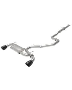 aFe Takeda Exhaust Cat-Back 19-20 Hyundai Veloster N 304SS Black Dual Tips Exhaust - 49-37010-B