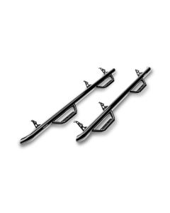 N-Fab Nerf Step 15-17 Ford F-150 SuperCrew - Gloss Black - Cab Length - 3in - F1585CC