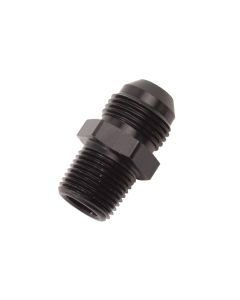Russell Performance -6 AN to 1/4in NPT Straight Flare to Pipe (Black) - 660443