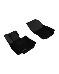 3D MAXpider 2016-2020 Toyota/Scion Yaris/Yaris Ia/Ia Kagu 1st Row Floormat - Black - L1MZ04811509