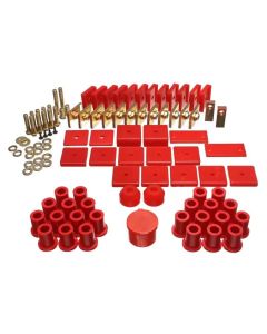 Energy Suspension 64-78 Toyota FJ40 Land Cruiser Red Hyper-Flex Master Bushing Set - 8.18105R