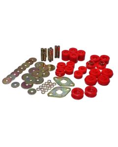 Energy Suspension 96-99 Toyota 4Runner 2WD/4WD Red Body Mount Bushing Set - 8.4111R