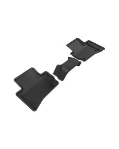 3D MAXpider 2017-2020 Jaguar/Land Rover F-Pace/Range Rover Velar Kagu 2nd Row Floormats - Black - L1JG01221509