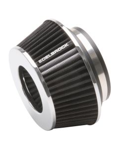 Edelbrock Air Filter Pro-Flo Series Conical 3 7In Tall Black/Chrome - 43610