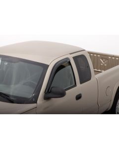 AVS 00-04 Dodge Dakota Crew Cab Ventvisor Outside Mount Window Deflectors 4pc - Smoke - 94853