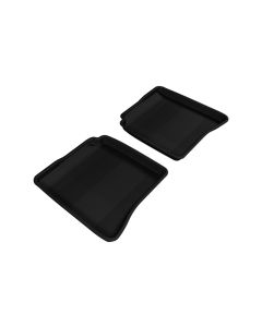 3D MAXpider 2007-2013 Mercedes-Benz S-Class W221 Kagu 2nd Row Floormats - Black - L1MB00621509