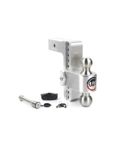 Weigh Safe 180 Hitch 8in Drop Hitch & 2.5in Shank (10K/18.5K GTWR) w/WS05 - Aluminum - LTB8-2.5-KA