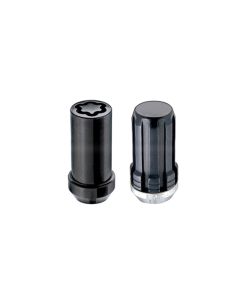 McGard SplineDrive Tuner 8 Lug Install Kit w/Locks & Tool (Cone) M14X1.5 / 1in. Hex - Blk - 65810BK